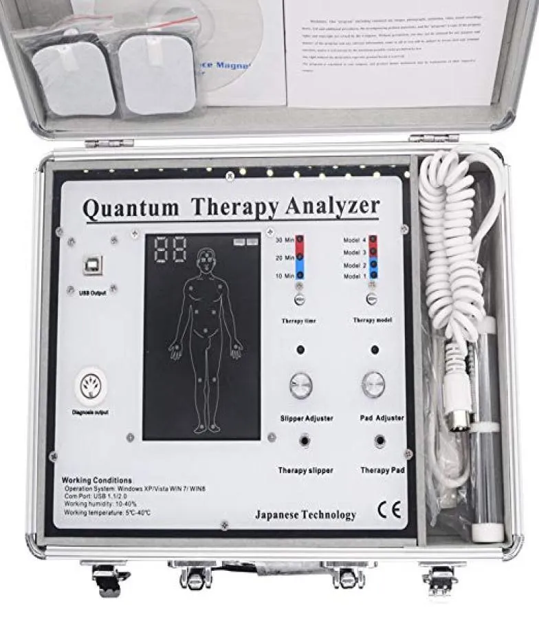 Анализатор квантовой терапии Massager 2023 Новые 54 Отчеты 5 в 1 магнитно -резонансное анализатор здоровья Анализатор Электротерапия Акупункция EL2818553