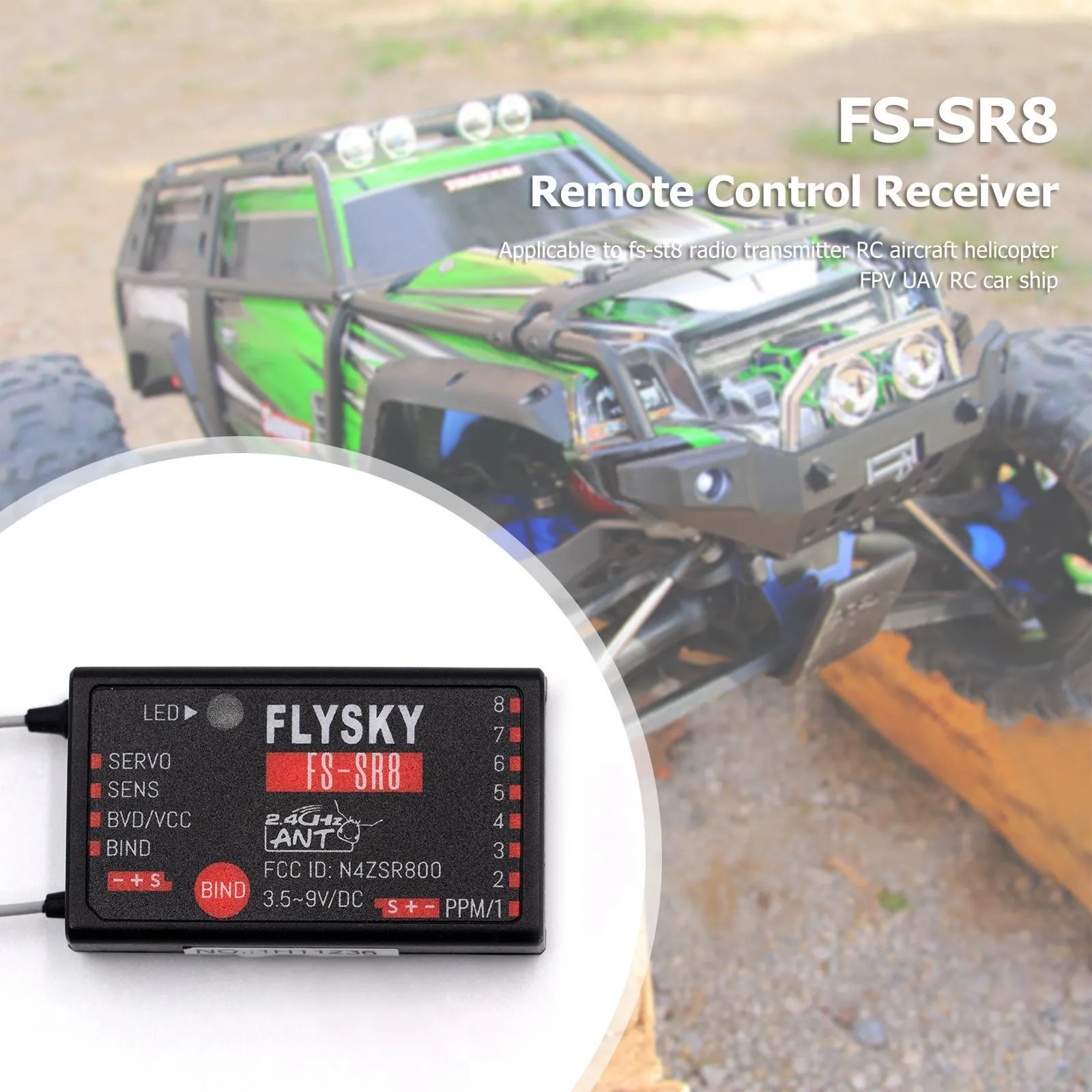 Remote Control Recievers 8CH 2.4GHz Remote Receiver, Compatible With RC Car,... From Ddmyfeb ...