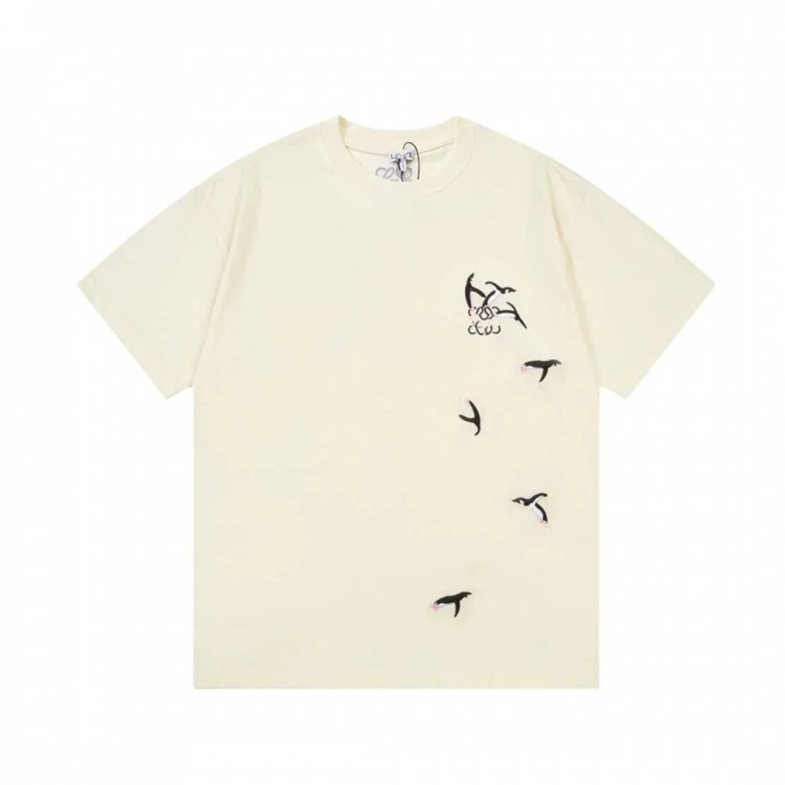 高品質のデザイナー衣料ファッション北極圏シリーズ小さなペンギン刺繍レディースベース付き半袖Tシャツ
