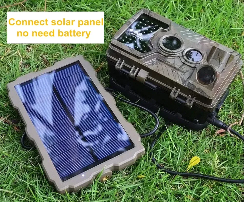 Caméras 1500mAh Charger d'alimentation du panneau solaire pour la chasse photo Pièges photo Chasse Hunter Camera H881 H3 H9 H885 Scoutisme Chasse Huntercams