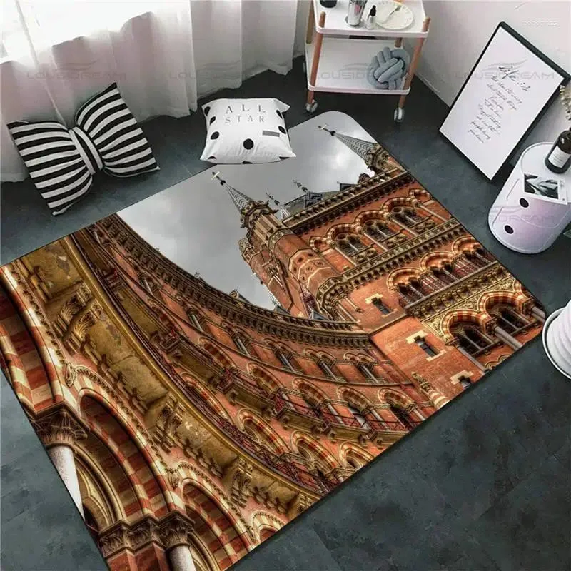 Carpets UK England London Capital Ferris Wheel Night Thames Doormat Tapis pour le salon de salle de bain cuisine