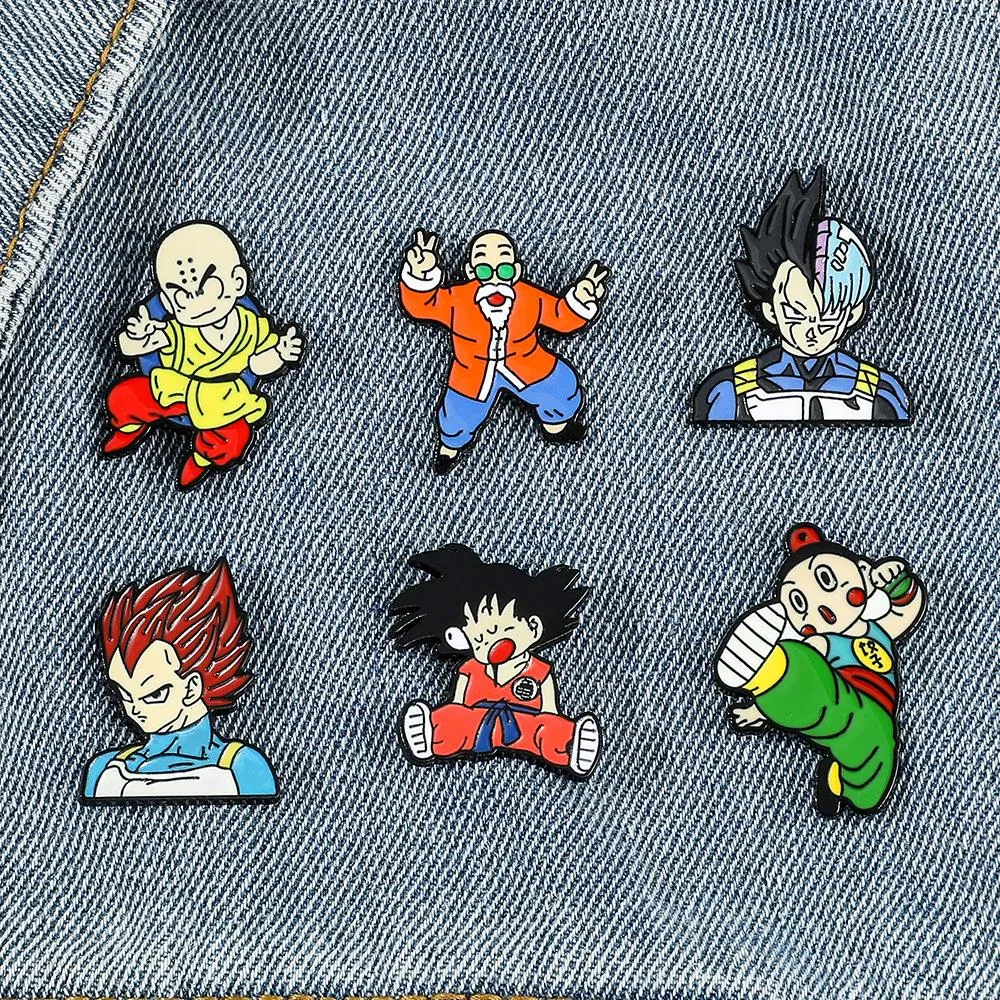 Boy Dragon Personnages Broche 16Colors Migne Anime Movies Games Épingles en émail Hard Collectez Broche Broche de carton Sac à dos