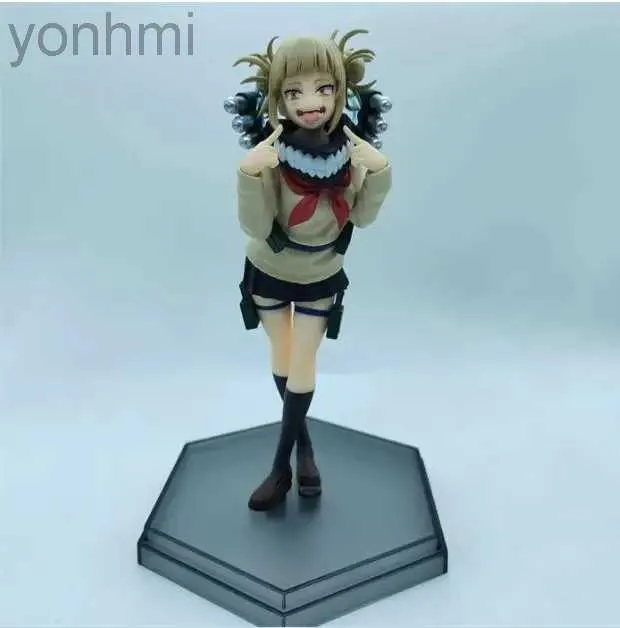 Anime mangá mais baixo preço promocional japonês original anime figura cruzar meu corpo / himiko toga ação figura colecionável brinquedos para garoto 240413