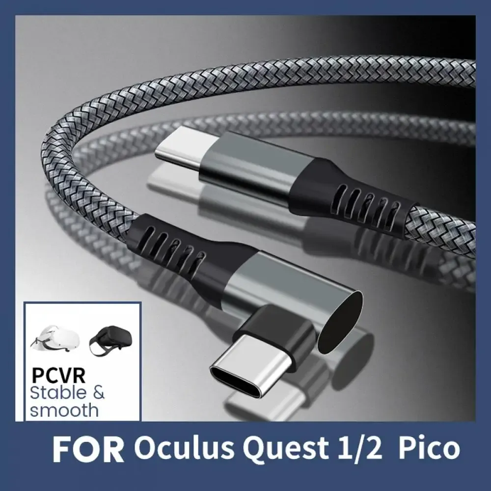 Står uppgradering 7m/6m för Quest 2 laddningskabel för Oculus Quest 1/2 Link VR Data Line USB 3.0 Transfer Cable Type VR Accessories