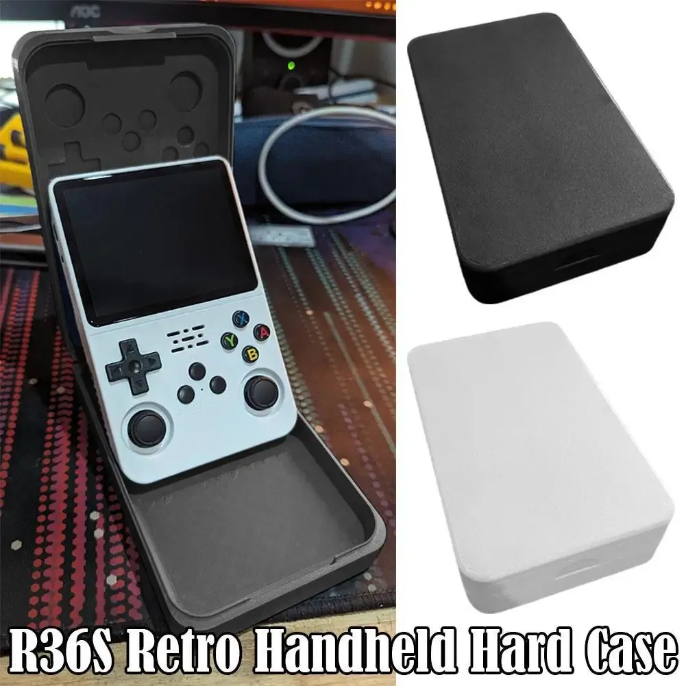 Cas 3D Impression Boîte de rangement pour R36S Console de jeu Handheld Console Portable Transport Hard Base pour les accessoires de jeu R36S