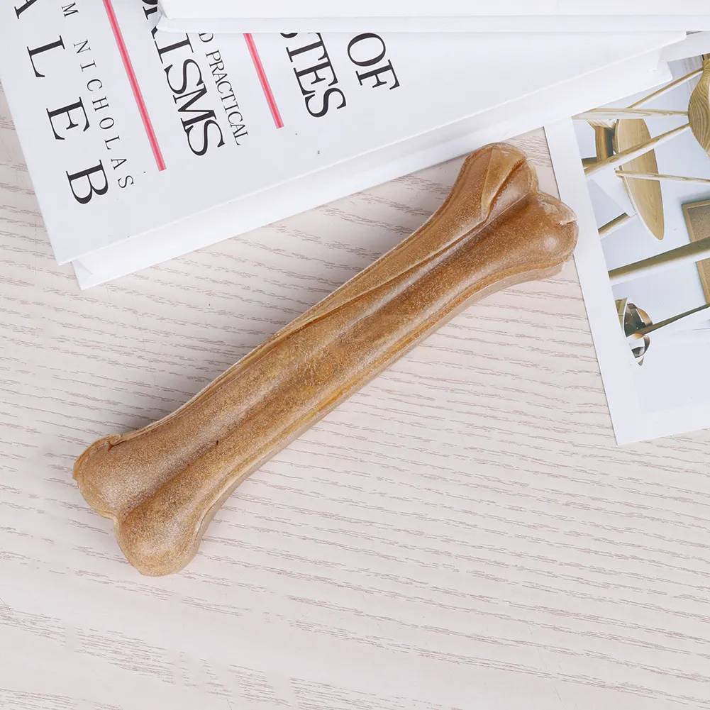 Cowhide Bone Teeth Clean Stick for Small Medium Large Dogs Non Toxic Indestructible Puppy Teething Toys