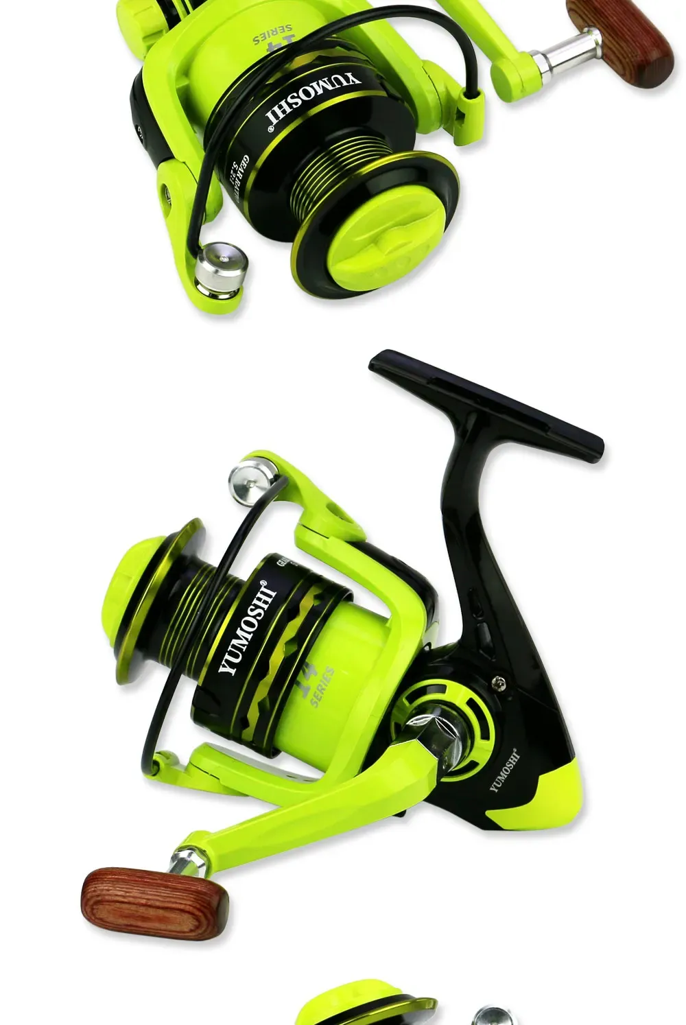 Ghotda 2000-7000Series Spinning Fishing Reel 5.2:1 Gear Ratio 12