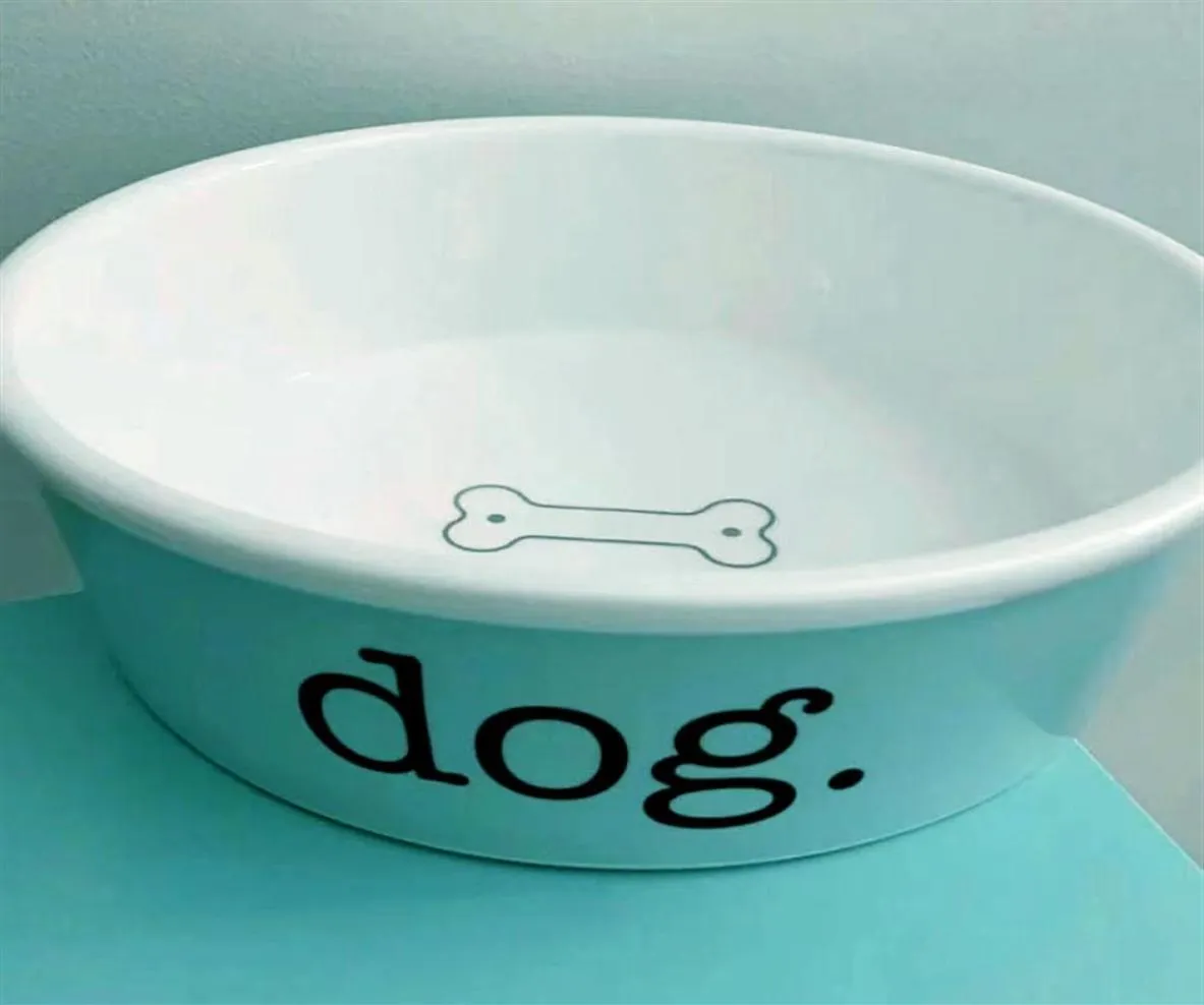 Luxury Blue Bone China Dog Bows Designer Céramic PetS Supplies Cat Dog Bowl Dogcatsuper1st342x3718642