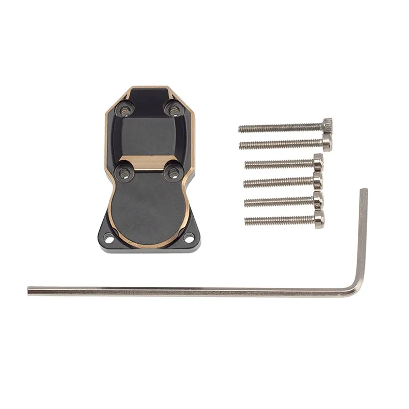 2pcs RC Brass Axle Diff Cover Counterweight For Traxxas 1/10 Scale RC Cars - Gold