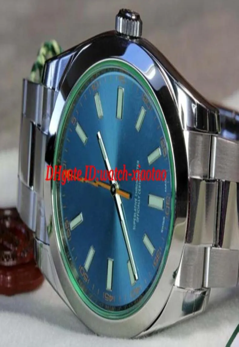 Luksusowe zegarki ze stali nierdzewnej Blue Z rozbiór 116400z Niemożny szafir 40 mm Automatyczna mechaniczna moda MARBY 039S Na rękę