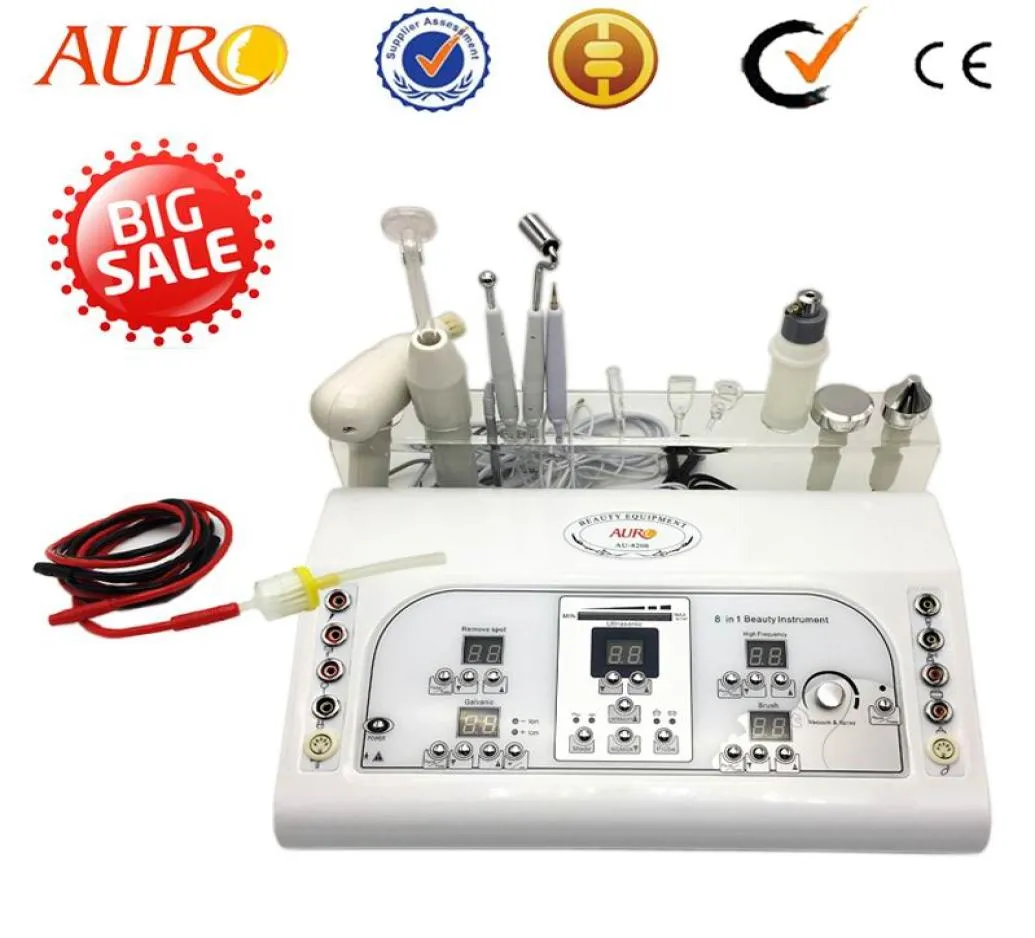 Christmas 7 In 1 Multifunction High frequency ultrasonic galvanic facial machine with 7 functions for beauty salon and spa use AU1910022