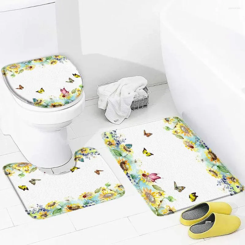 Mattes de bain automne 3 pcs de tapis