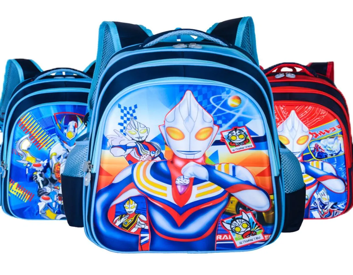 Bagagem de couro Tag2020 Ovo Saltado inteiro Superman Ultraman School School School Boy Boy Cartoon Backpack 1 2 3 4 Quinta série W6871356