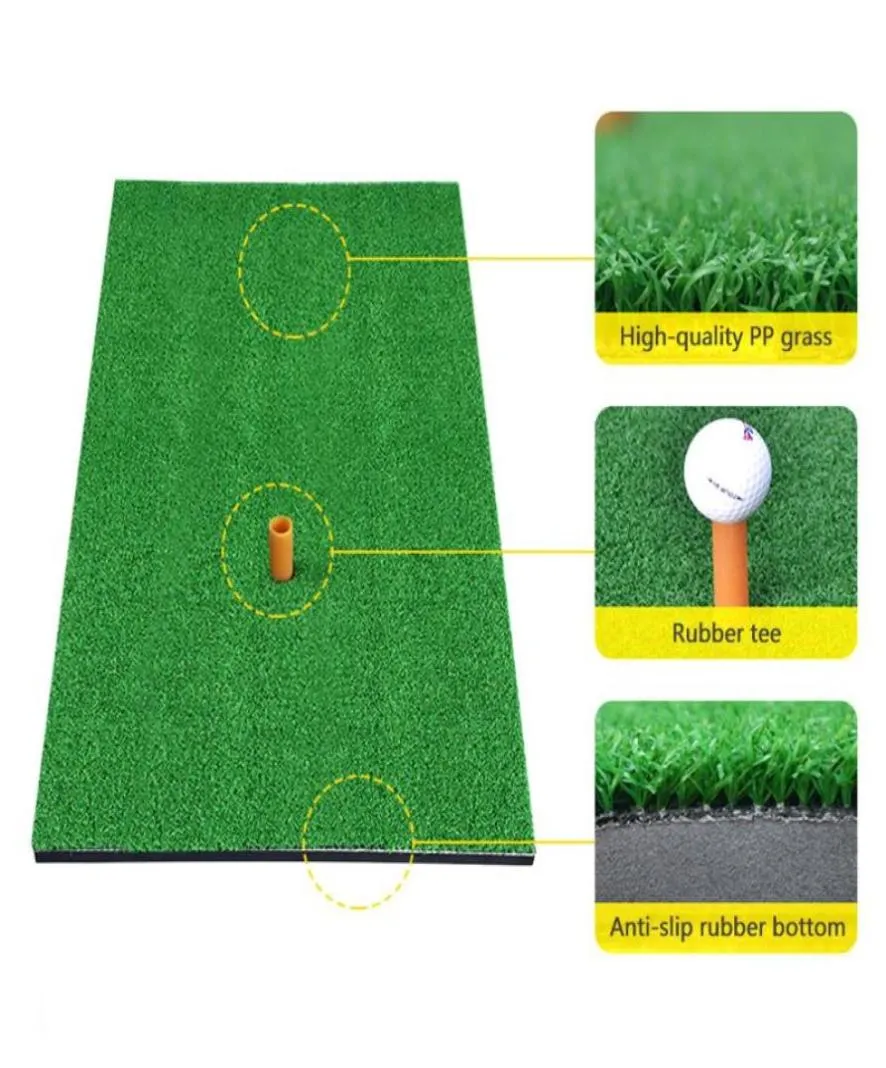 Simulation Lawn Golf Mat Residential Indoor Pratique de formation Tental Simulator Tee Holder Accessoires AIDS1905158