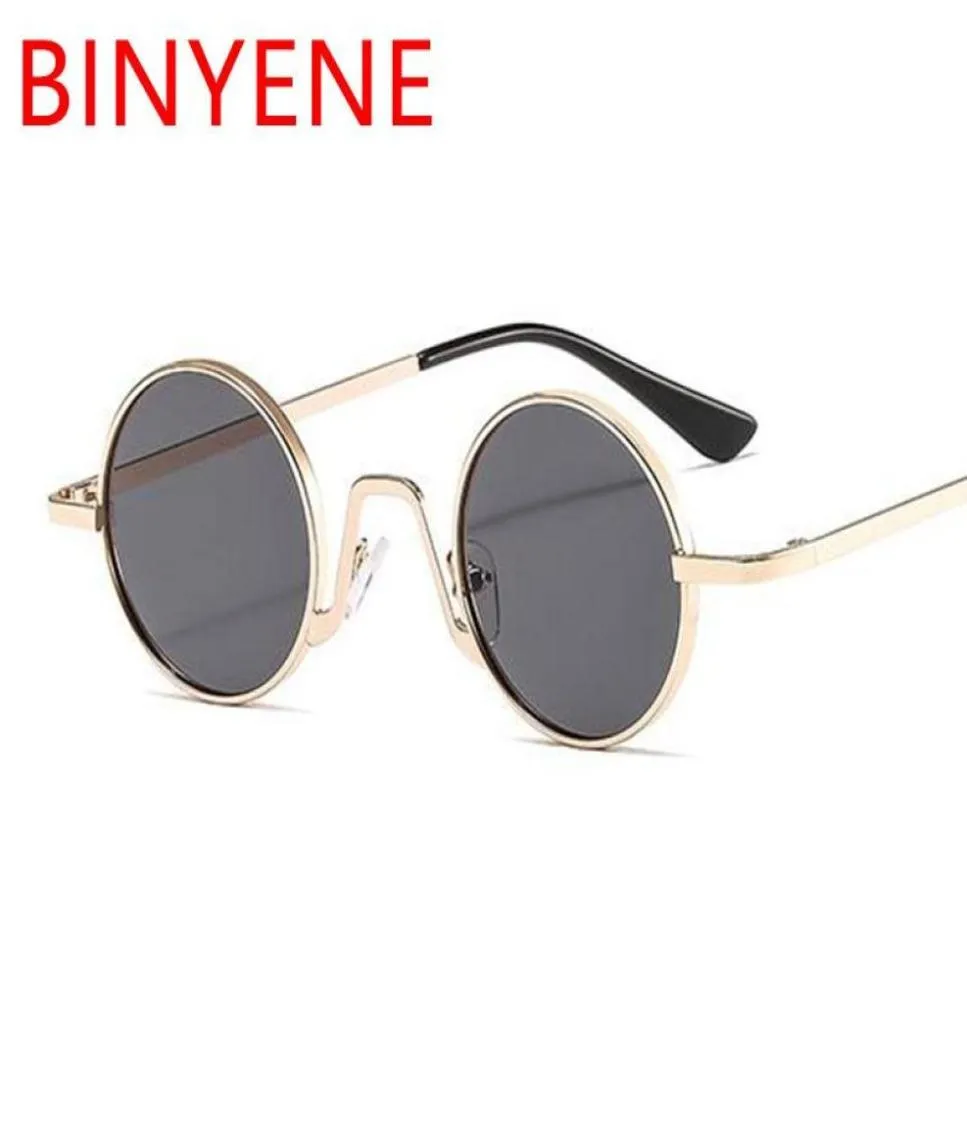 Okulary przeciwsłoneczne małe okrągłe kobiety designerki vintage Ocean Sun Słońce Kobieta osobowość moda metalowe okulary UV4003420628