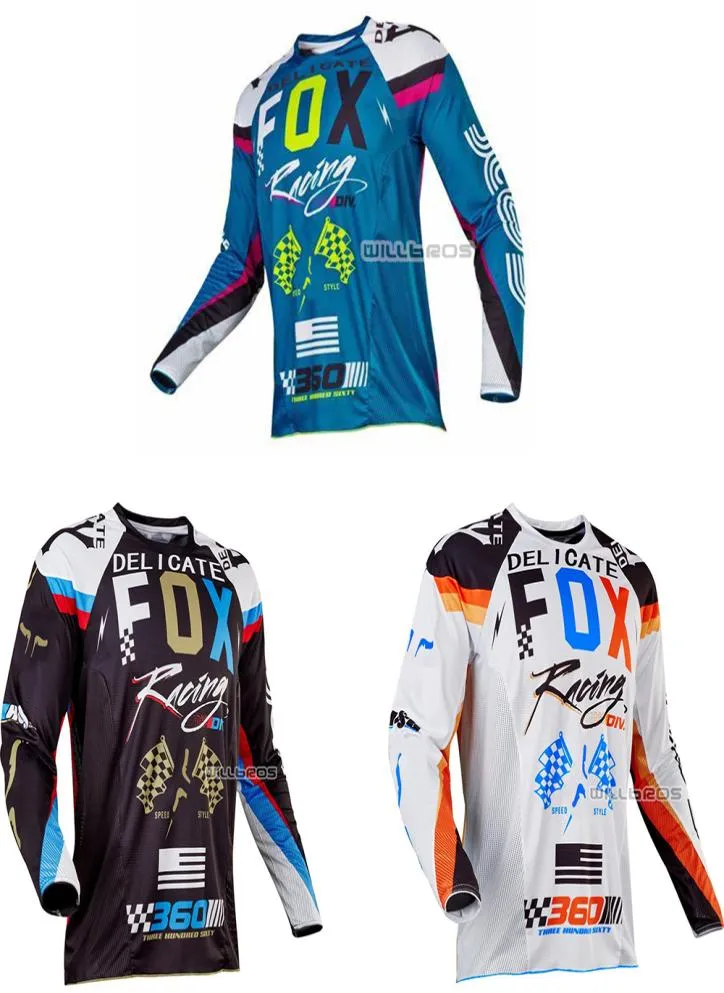 Delicate Fox 360 Rohr Jersey Motocross Jersey Dirt Bike Cycling Bicycle MX MTB ATV DH T -shirts Offroad Mens Motorcycle Racing T S3941405