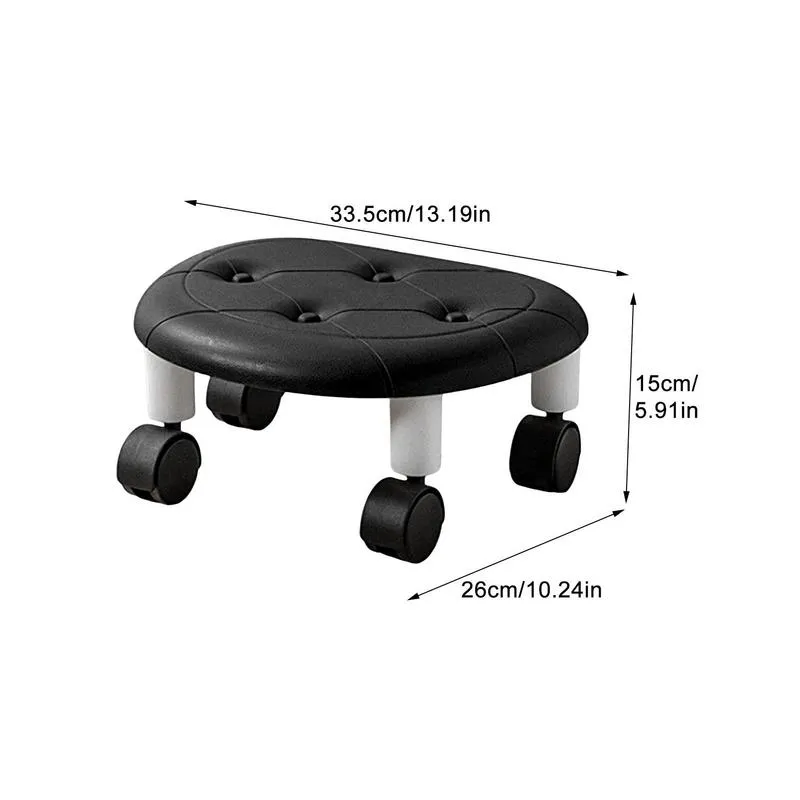 Mini Tabouret Roulant Portable Avec Siège Rotatif à 360°, Roues Robustes Et Confortables, Chaise Pliante Multifonctionnelle Pour La Maison, Le Bureau, Le Jardin Et L'extérieur
