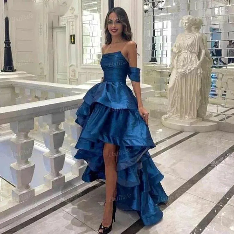 knee length dresses for ladies Sexy Off Shoulder Prom Dresses Front Short Long Back – alinanova