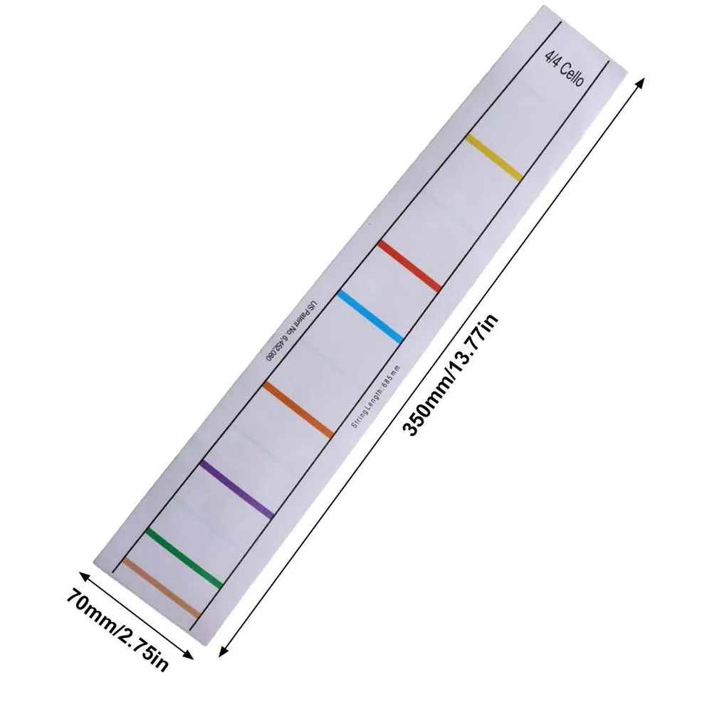 Cello Label Sticker, Praktische Fret Board Label Sticker Finger Position Marker voor Cello Practice Beginners (4/4)(4/4