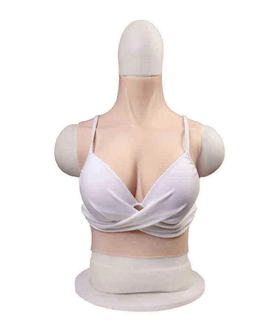 Nxy Breast Form Short Ear Fitting Silicone Prosthetic Breast Cross Dressing Cosplay Live Simulation 2205285259903
