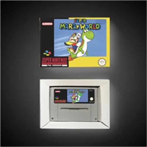 Akcesoria Super Marioed World Eur Version RPG Game Card Bateria Oszczędzaj z detalicznym kasetami gier Marioed Games