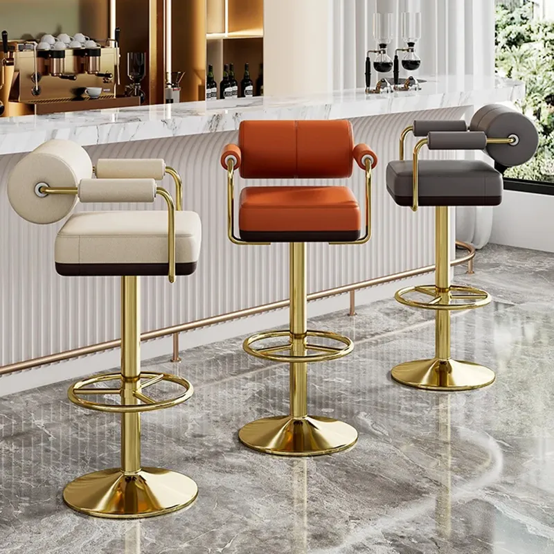 Furniture Ergonomic Bar Height Chair Minimalist Bar Stool High