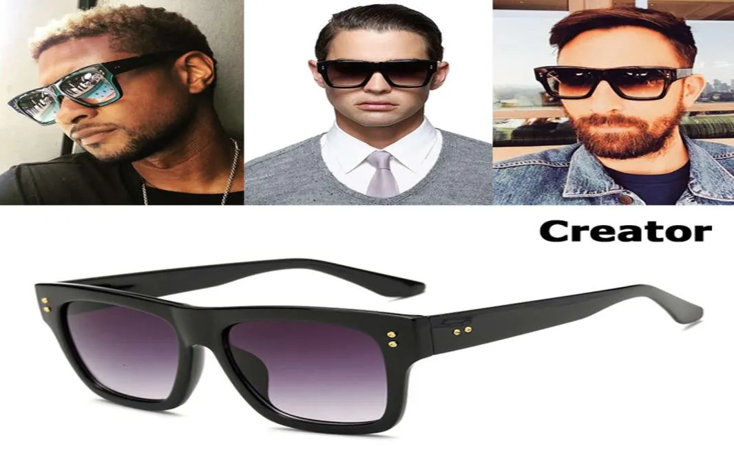 Jad 2021 Nieuwe mode Creator Style Style Gradient Square Sunglass Women Men Fire Not Nozzle Sunglass The Sol 56737100650