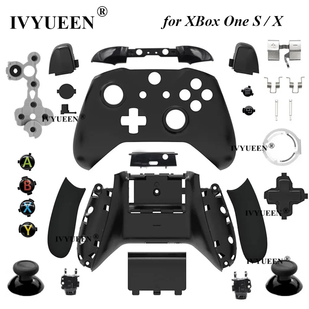 Cases IVYUEEN Replacement Housing Shell for Xbox One X S Controller Case Faceplate Cover RB LB RT LT Trigger Button Mod Kit Model 1708