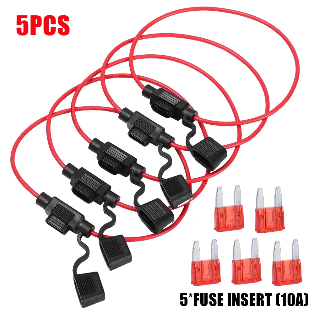 Auto Fuses Mini Blade Fuse Holder: Splash Proof Box With Fuses, Blade ...