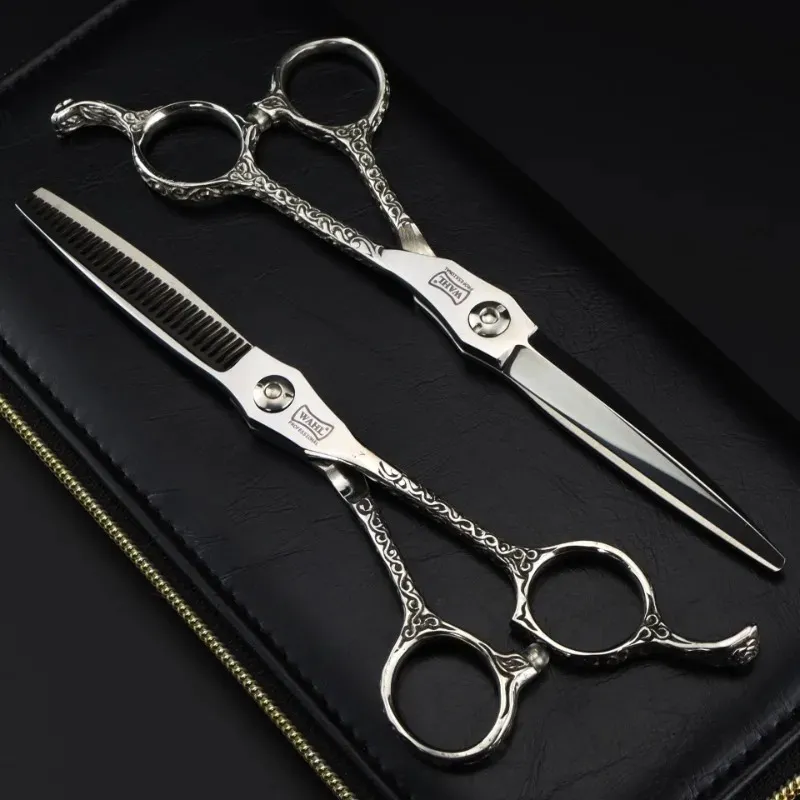 2024 Professional Japan 440c Bearing hair scissors cutting barber haircut thinning shears hairdresser scissors For Professional Japan 440c