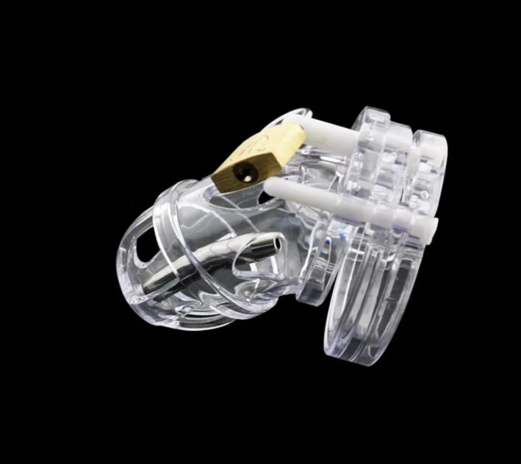 En plastique pénis cage métal urétral cathéter tube sex toys for hommes, coq produit sexe, dispositif de ceinture mâle cp-a1258362662