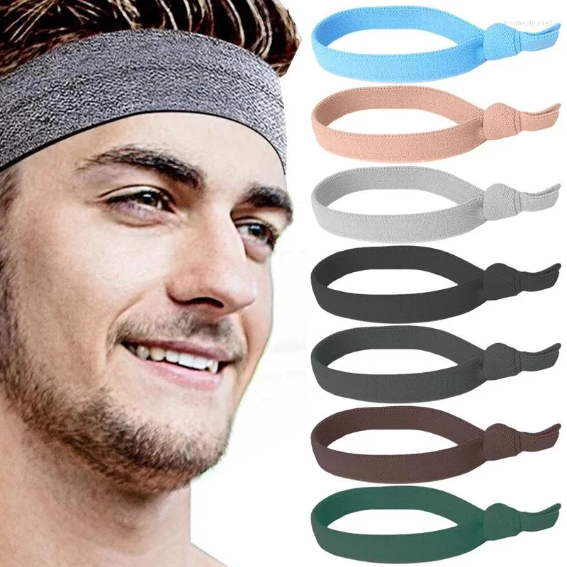 Bandanas 2024 Trend Sports Sweat Band para homens Body Buliding Excurbido de cor sólida Elastic respirável Minimalista Bandada