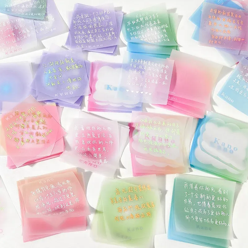 50-sheet Butter Paper Sticky Note Notepad 3 × 3 in 7.6 × 7.6 cm ...