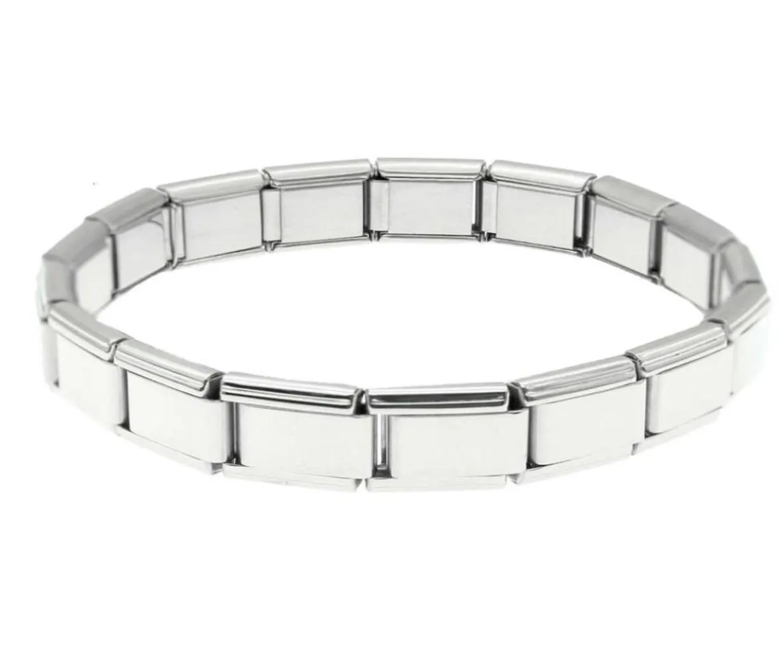 Italian Link Stainls Steel Modular Bracelets 18pcs Links Italian Charm Bracelet19157220080