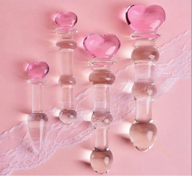 Massagem Crystal Glass Dildos Gay Produtos Sexy Butt Plug Plug Vaginal Anal Beads Penis For Women Anal Plug Toys47710749