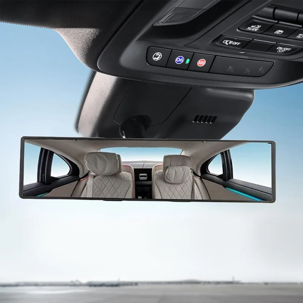 285mm Wide Angle Convex Curve Panoramic Rear View Mirror with Rubber ...