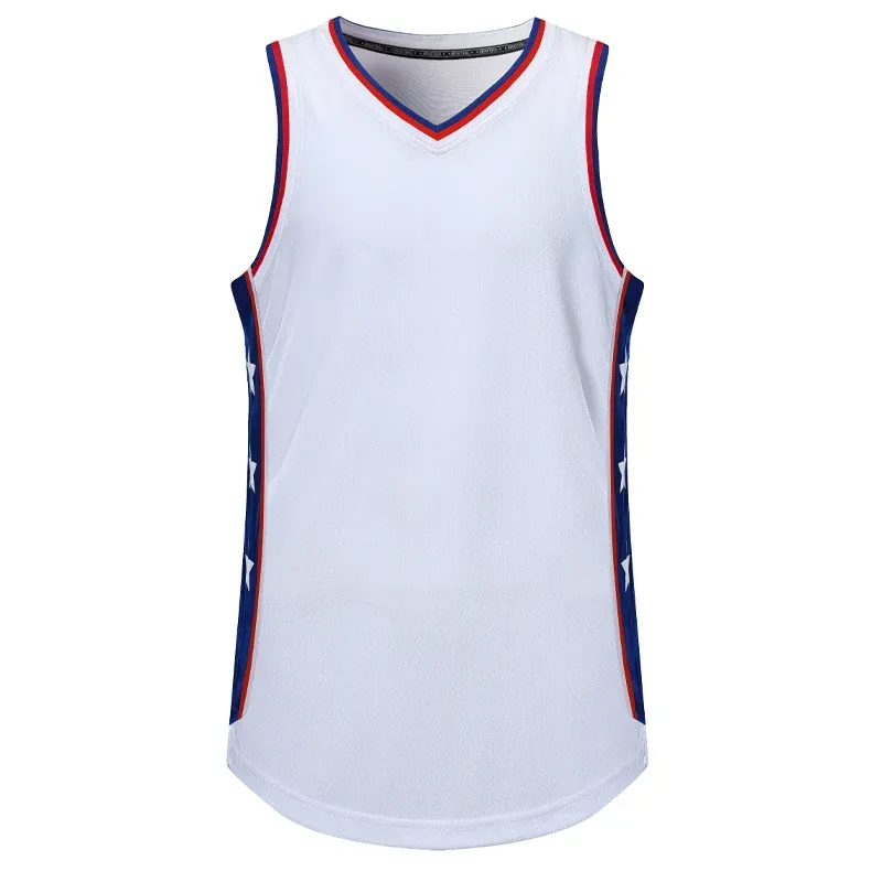 Basketball Mens Basketball Jersey Sports Fitness Top rapide Top Dry Custom Work Out Running Vest Male Training Loose Track Suit