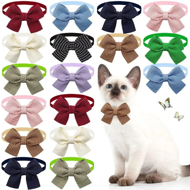 Abbigliamento per cani 50/100 pezzi di fiocchi di gatto piccolo cazzo collare moda graziose bow bowties per cani animali domestici che curano gli accessori per gli accessori