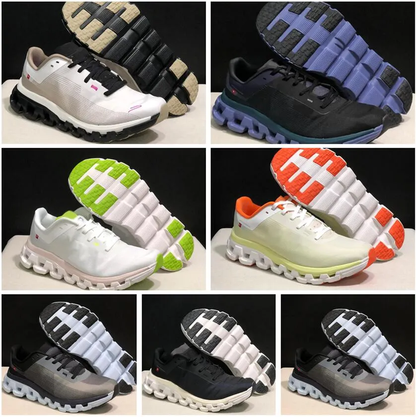 Flöde 4 Lätt dämpad löpsko Njut av komfort Stylish Design Men Women Runner Sneakers Yakuda Outdoors Athletic Shoes Mesh Camping J
