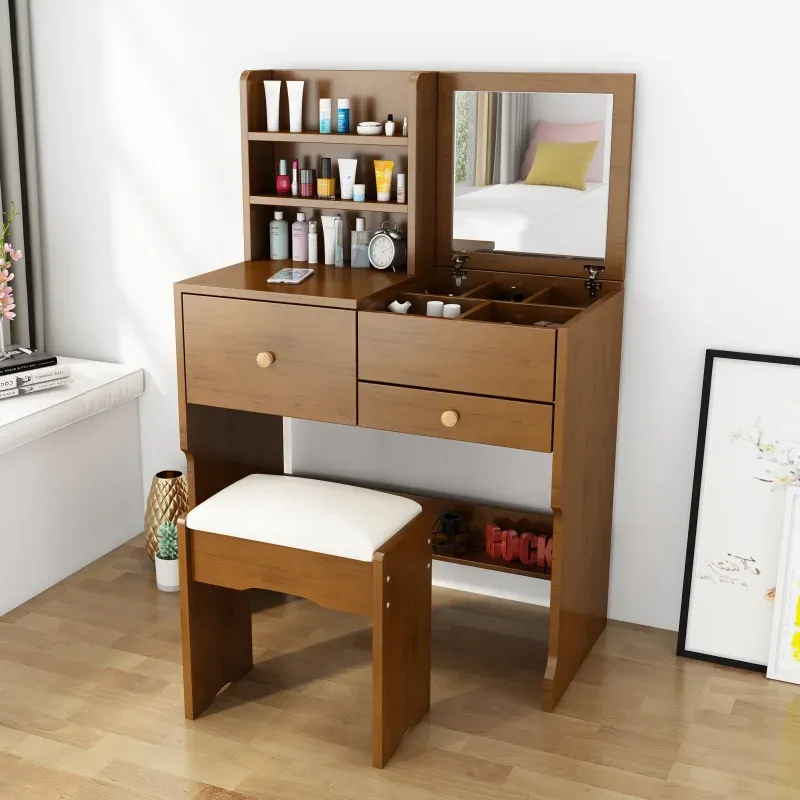 red plus size dress Adaly Dressing Table — Bluewud main image 1
