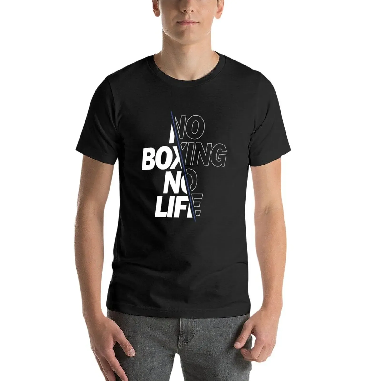No Boxing No Life Slim Fit T Shirt for Men Graphic Tees Summer Tops ...