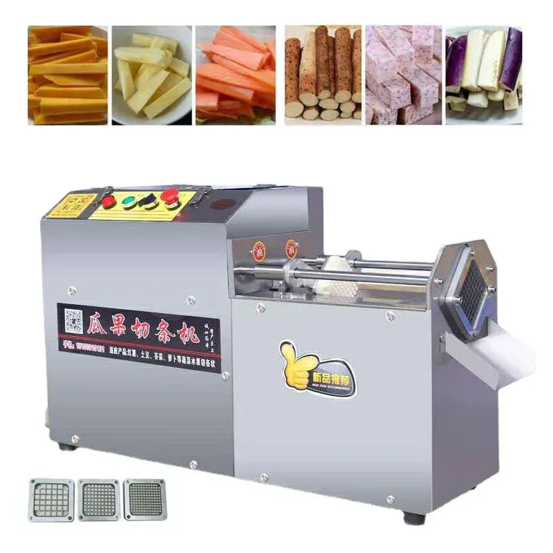 Grinders Electric Shredder Cutter Fruit Slicer Grater Melons Potatoe Strip Type Food Vegetable Minced Particles Machine Cuboid Commercial