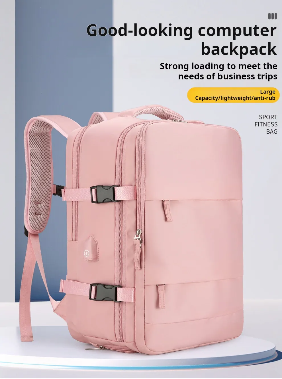 Women Laptop Backpack 16 Inch with USB Charging Port and  display picture 2