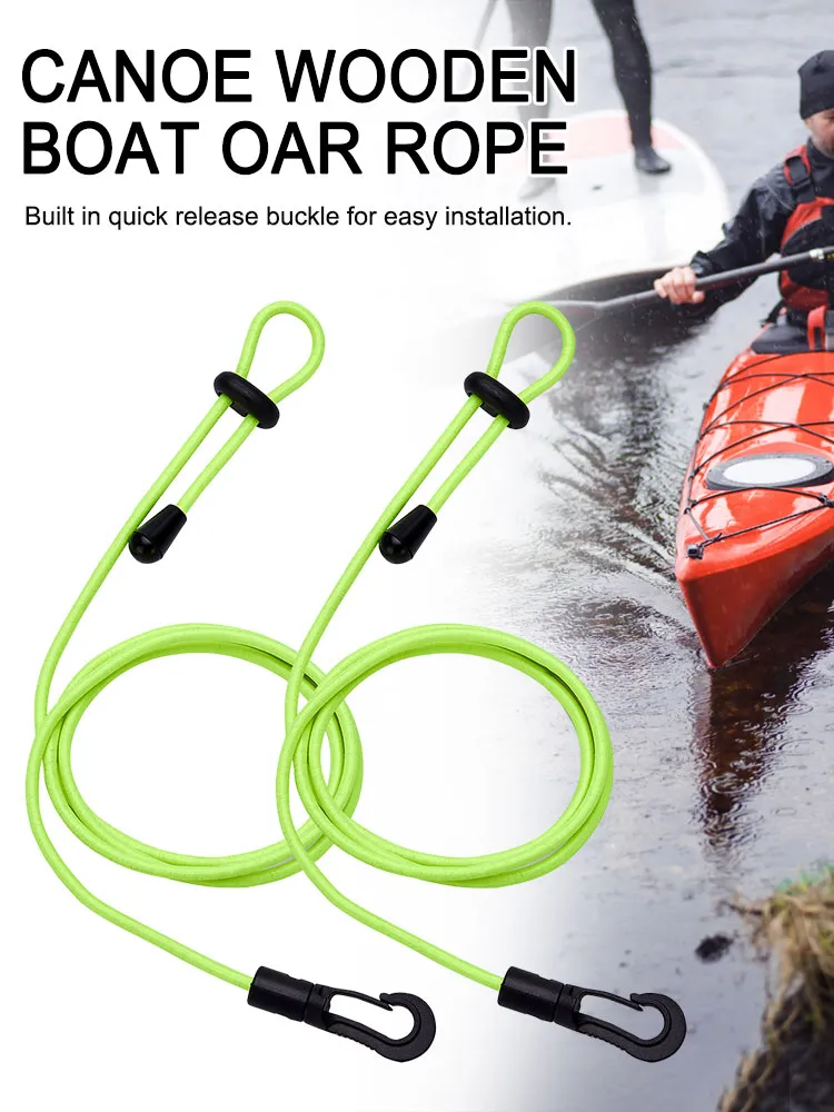 Buy Elastic Paddle Leash Kayak Canoe Safety Fishing Rod Rowing Boats