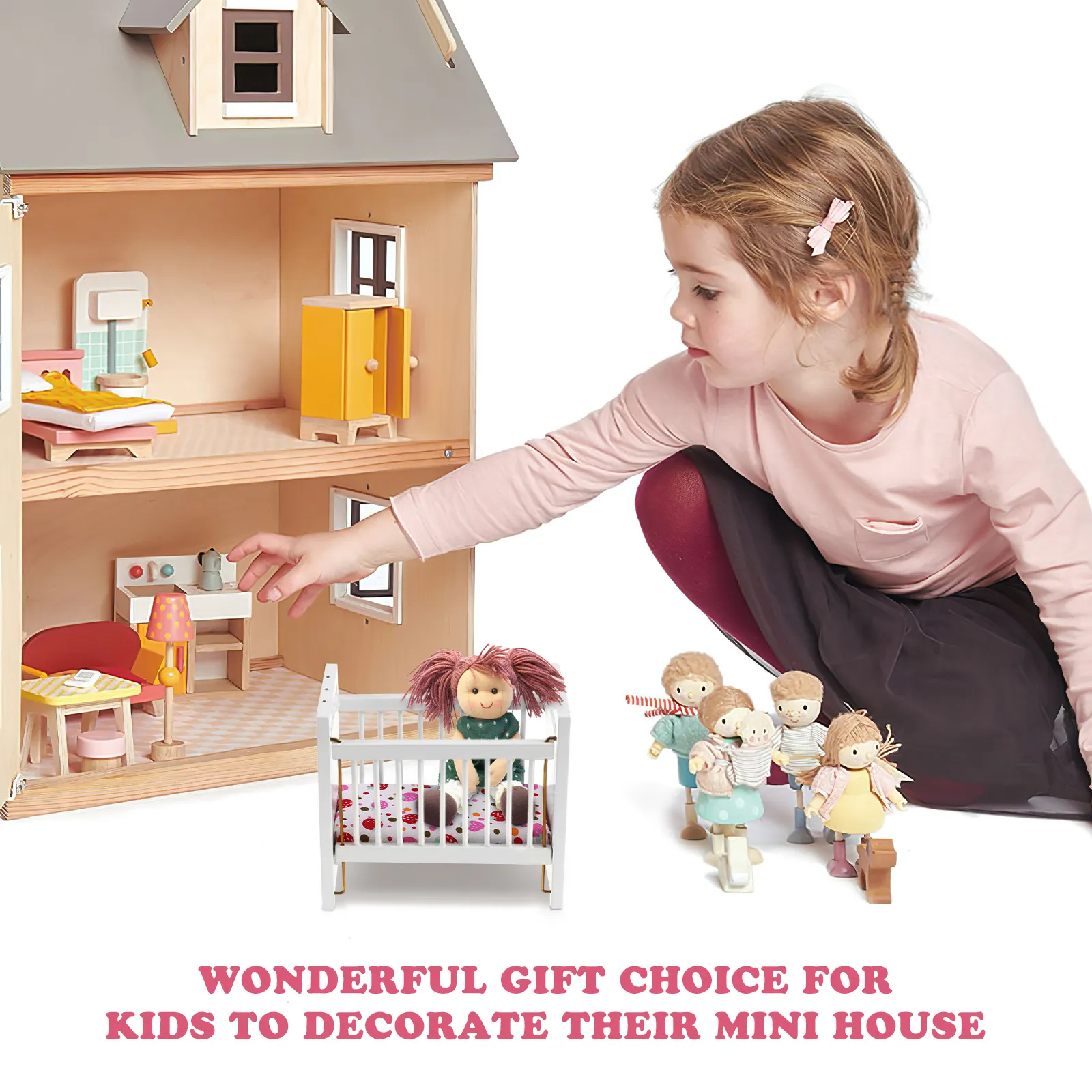 Baby Bed Nest Shop Mentari Toys Baby Doll Cot Pretty Pink