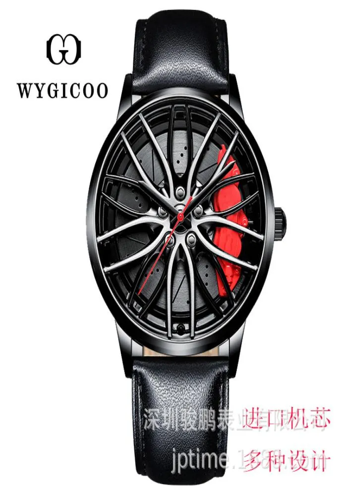 Dijik New Quartz Men039s Hanging Explosions Hollow Car Wheel Nonmechanical Watch Wheel Woo Custom9985207