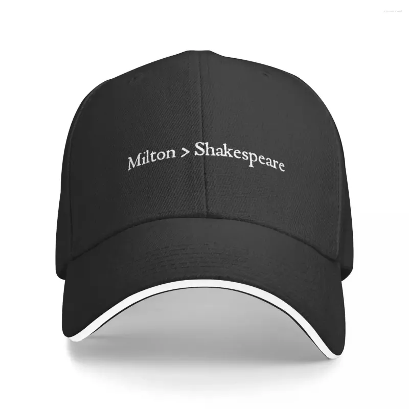 Ball Caps Milton Shakespeare dla fanów autora Johna Paradise Lost Baseball Cap urodziny Kids Hat Mens Hats Women's
