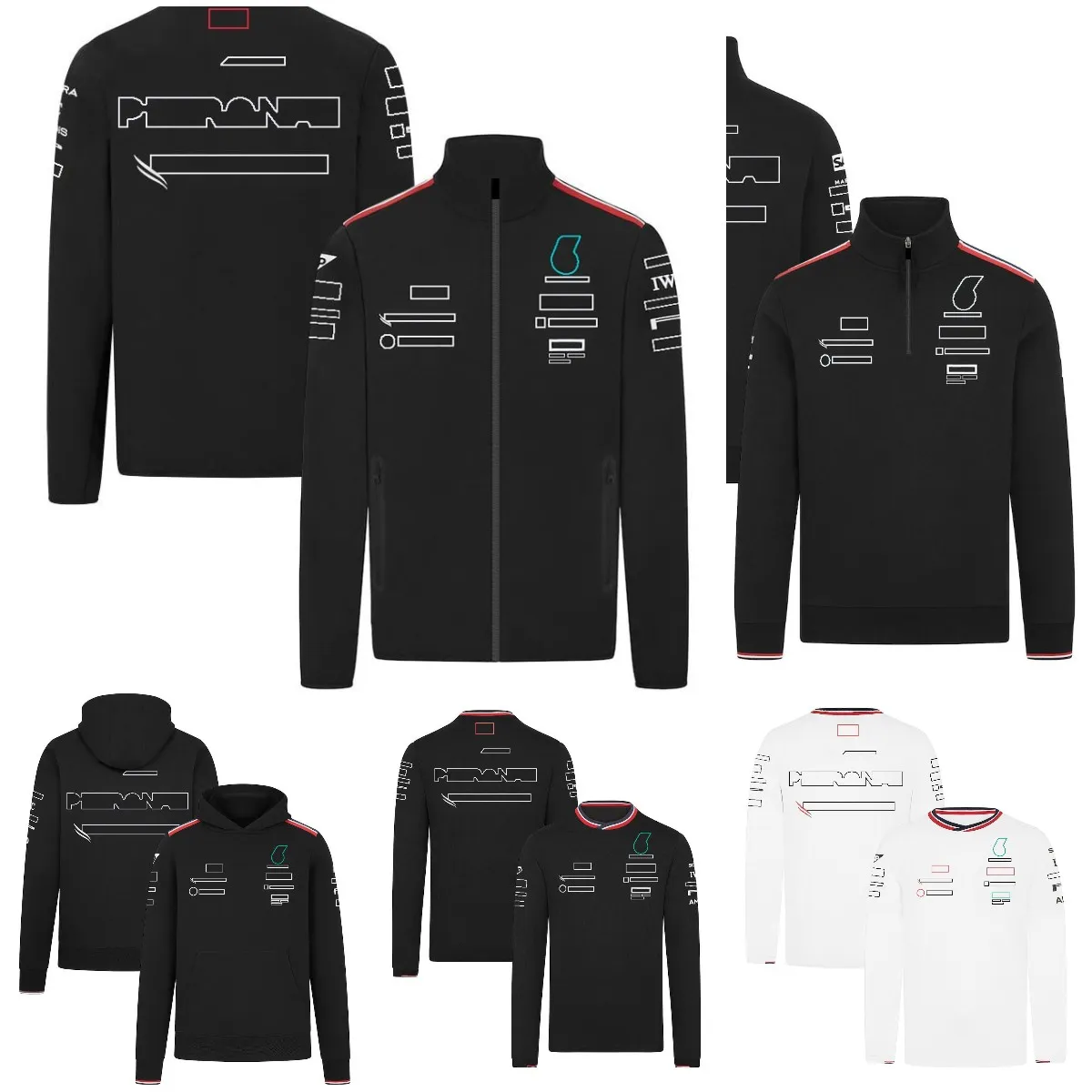 2024 NUOVA F1 F1 Cappuccetta con cappuccio con cappuccio più dimensioni con cappuccio per team F1 Autumn and Winter Men's F1 Team