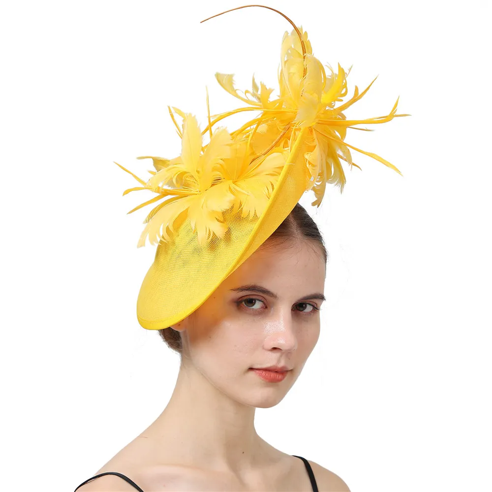 Womens Big Flower Fascinator Headband Polyester... From  display picture 3