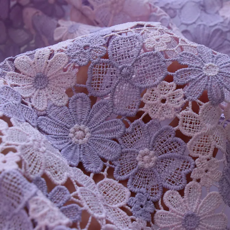 Lace Fabric Cerise 130cm main image 0